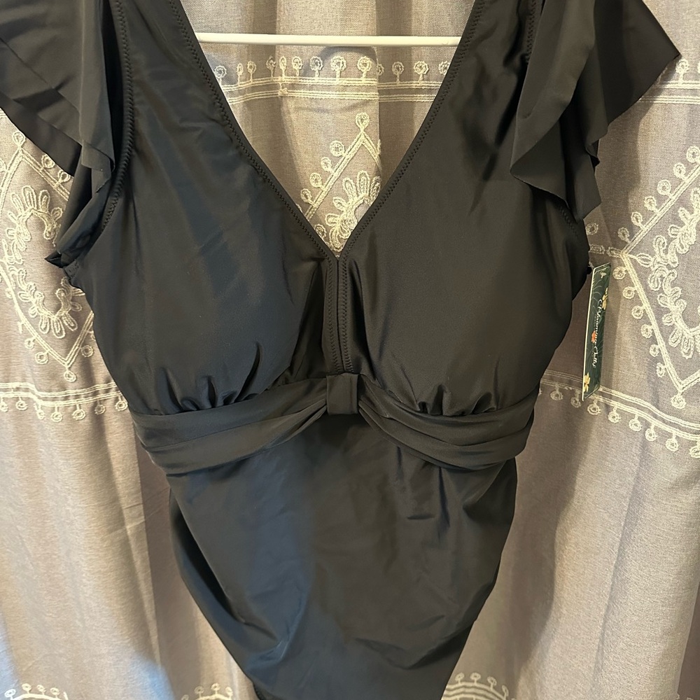 Elegant Black One-Piece Swimsuit